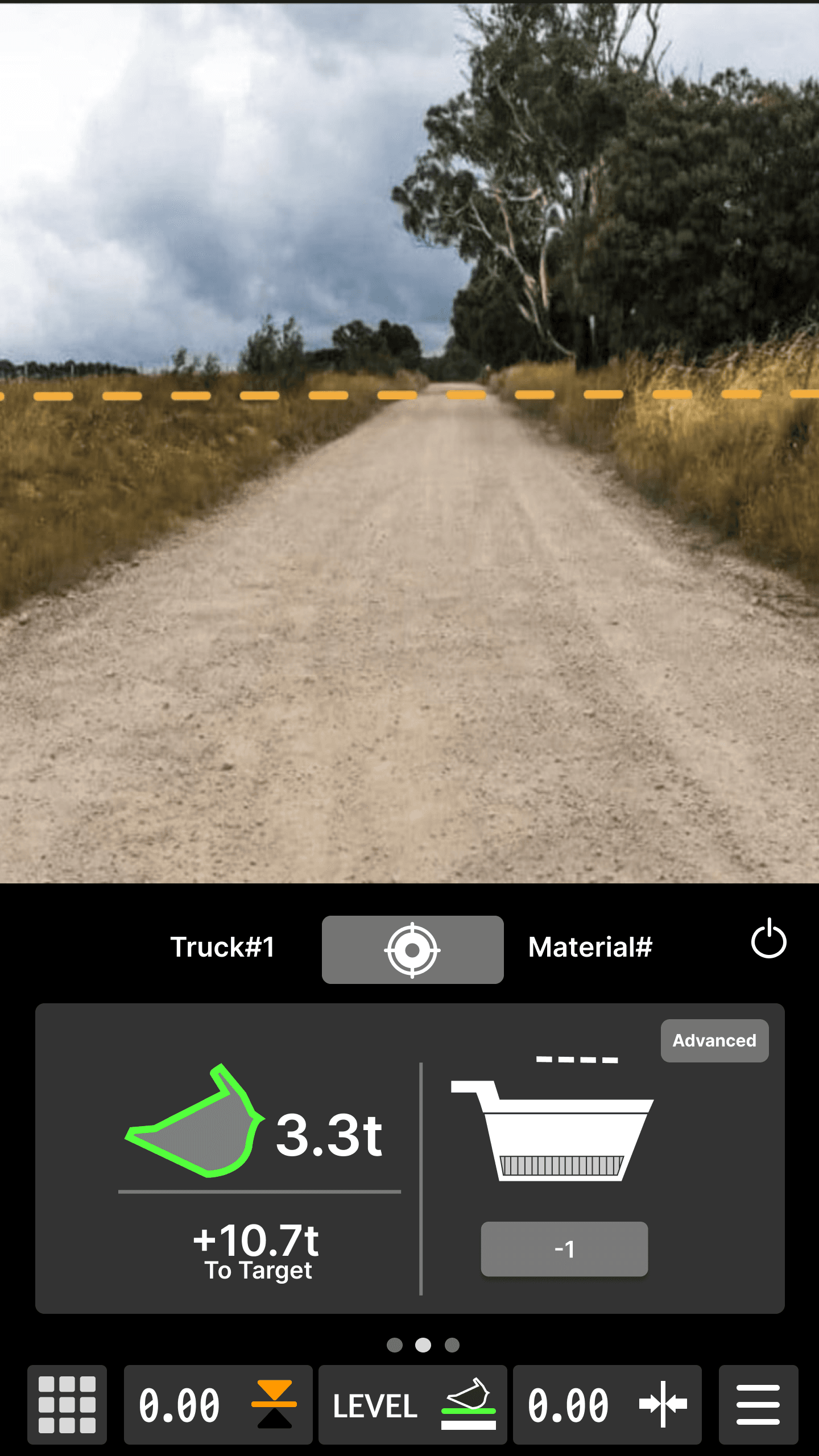 Wheel loader progressive disclosure