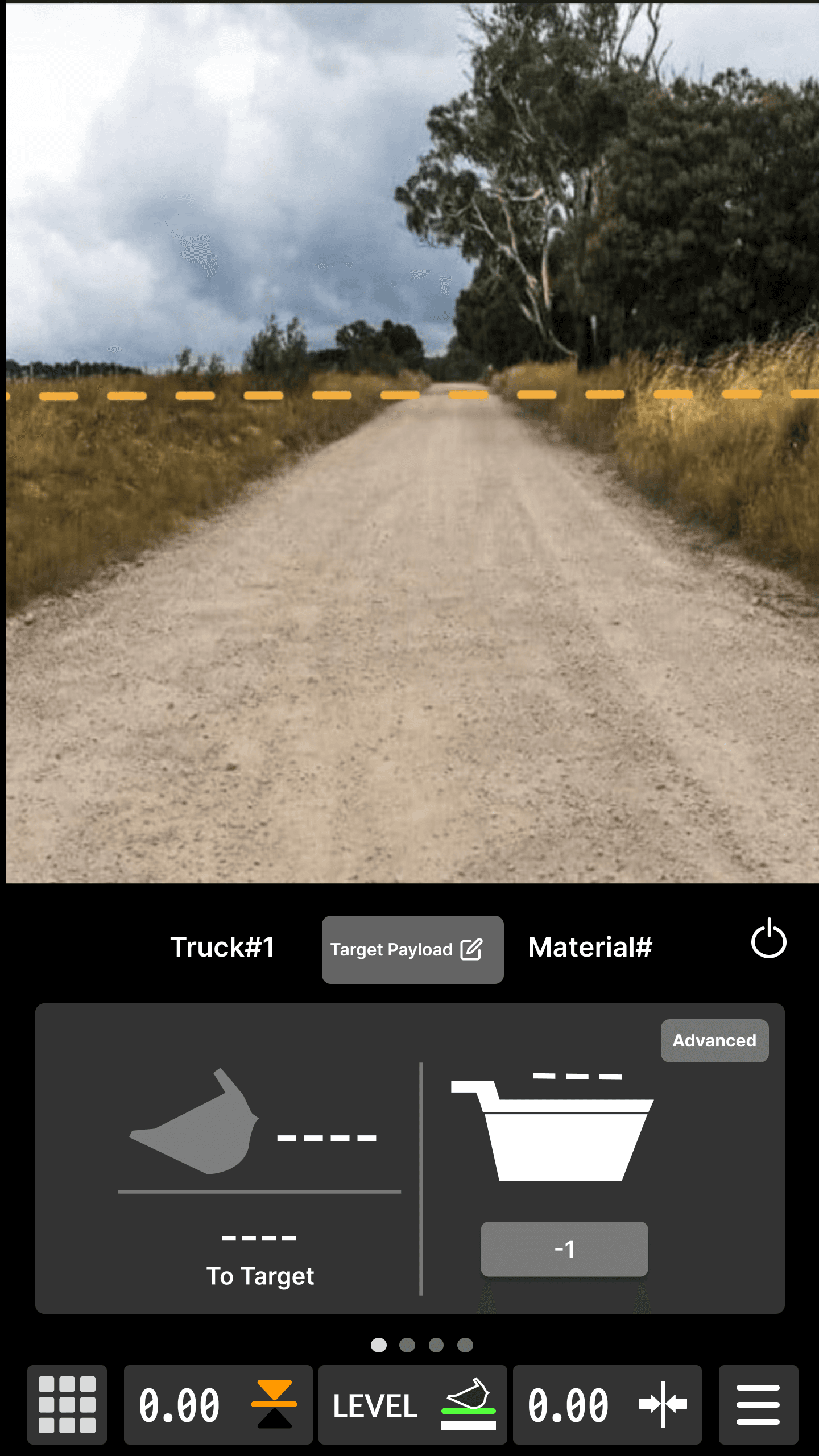 Wheel loader CPM screen